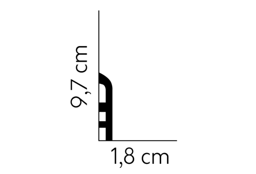 Listwa przypodłogowa lakierowana MD355P /10cm