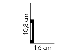 Listwa przypodłogowa lakierowana MD356P [11cm]