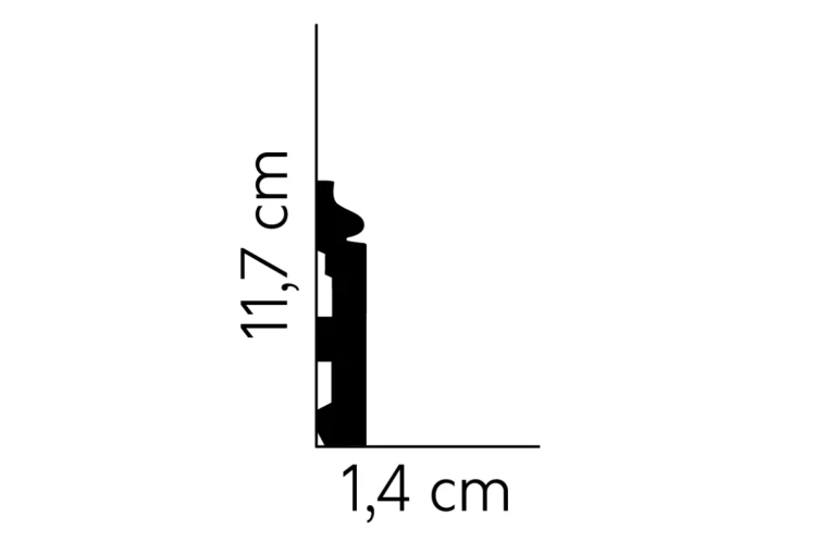 Listwa przypodłogowa lakierowana MD358P /12cm