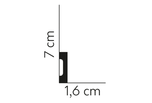 Listwa przypodłogowa lakierowana MD359P /7cm