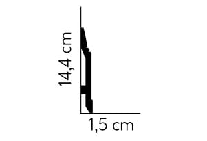 Listwa przypodłogowa lakierowana MD361P /15cm