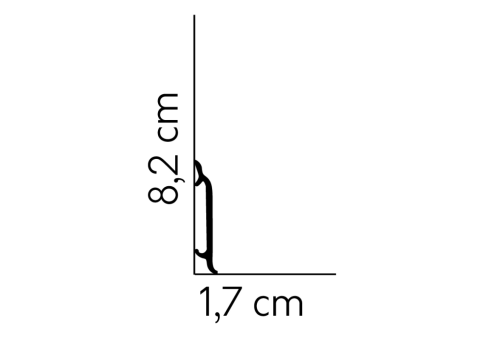 Listwa przypodłogowa lakierowana MD8300P /8cm