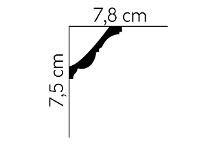 Listwa sufitowa MDA008 ( AA008 )