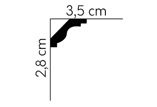 Listwa sufitowa MDB135