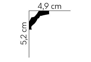Listwa sufitowa MDB174 ( AB174 )