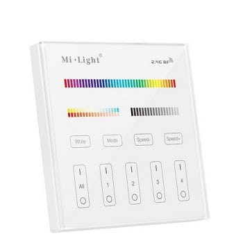 Mi-Light PANEL ŚCIENNY 230V RF 2.4G 4 STR RGB CCT T4