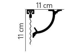Listwa sufitowa QL027