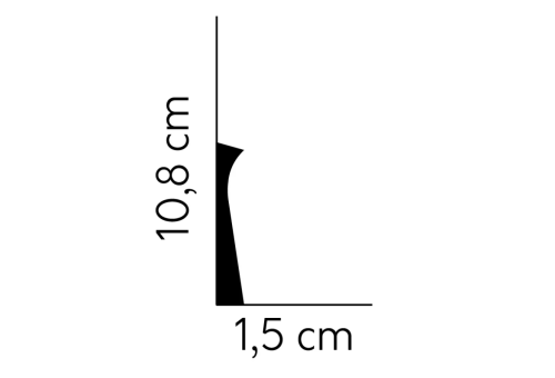 Listwa przypodłogowa QS004 /11cm