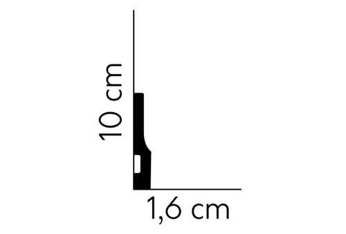 Listwa przypodłogowa QS009 One /10cm