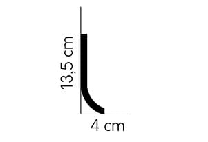 Listwa lakierowana biała QS011P