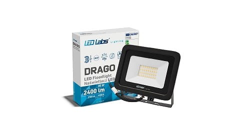 Naświetlacz LED DRAGO 30W neutralny biały IP65 czarny