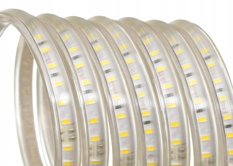 Taśma LED SMD 120LED 230V AC Neutralna Bez zasilacza / Cięta co 10cm
