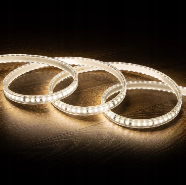 Taśma LED SMD 120LED 230V AC Neutralna Bez zasilacza / Cięta co 10cm