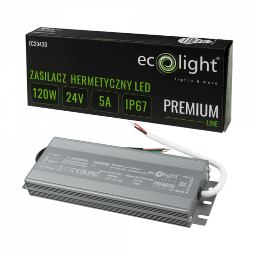 Zasilacz hermetyczny PREMIUM 120W 24V
