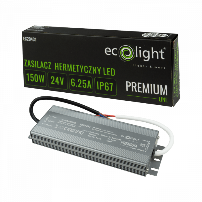 Zasilacz hermetyczny PREMIUM 150W 24V