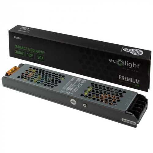 Zasilacz modułowy slim PREMIUM 360W 12V