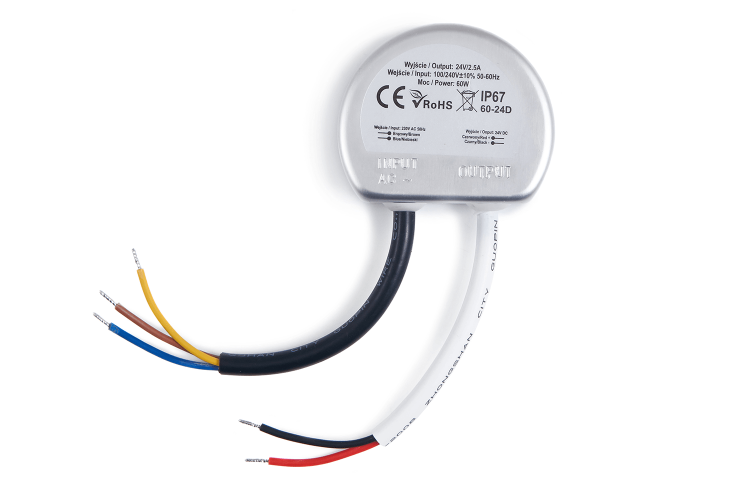 Zasilacz LED dopuszkowy FLUSH PRO 24V 2.5A 60W IP67