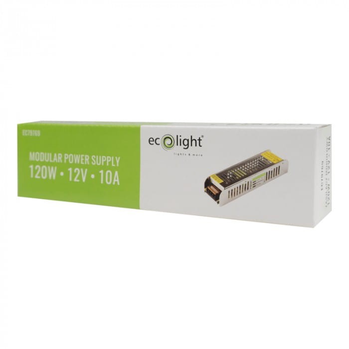 Zasilacz LED 120W 12V 10A IP20 SLIM 188x46x35