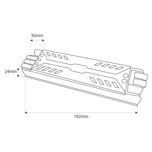 Smukły zasilacz 200W 24V 8.3A IP20 Szybkozłączka